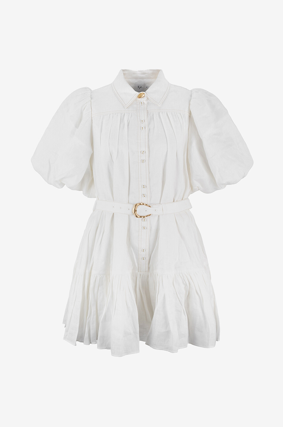 Jessamine mini shirt dress in linen