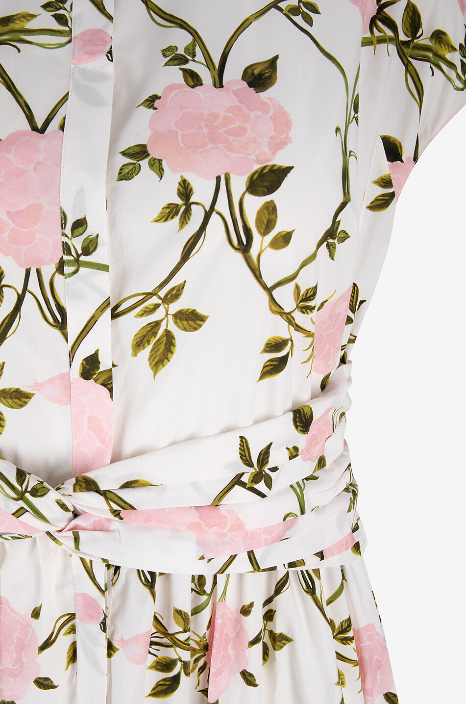 Robe chemise longue en popeline Rosier