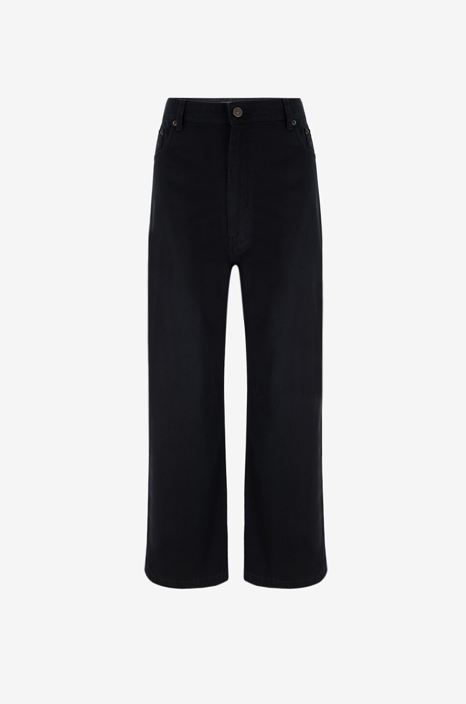 PHOEBE PHILO Drop Jeans low-rise wide-leg jeans Women BLACK 1