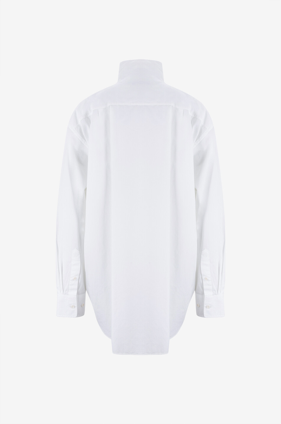 PHOEBE PHILO Popeline-Oversizehemd Upright Collar Damen WEISS 2