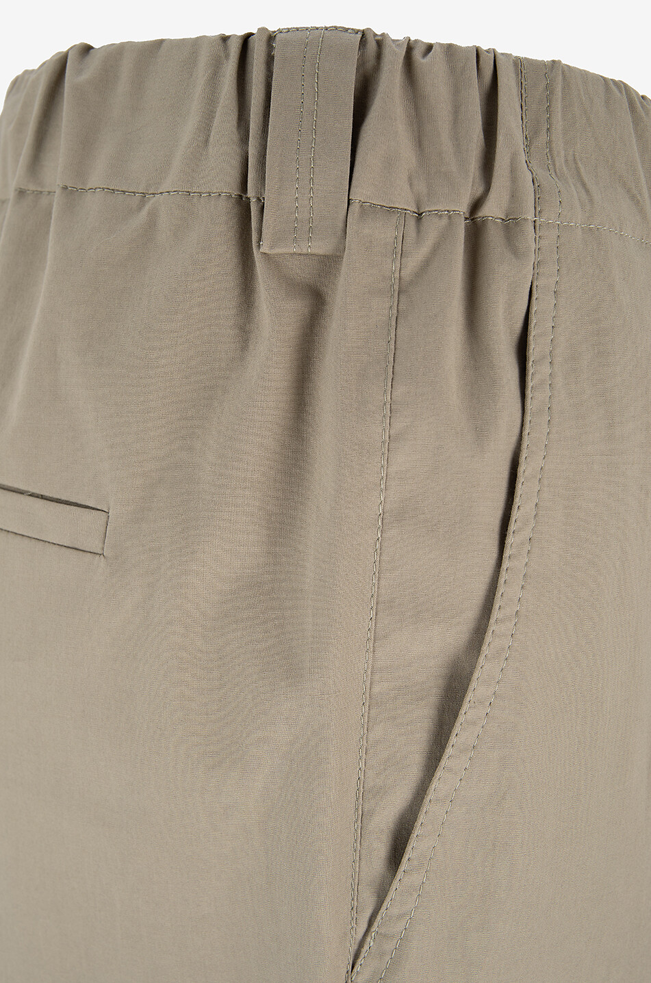 ANTONELLI FIRENZE Pantalon carotte raccourci en popeline Pompei Femme KAKI 3