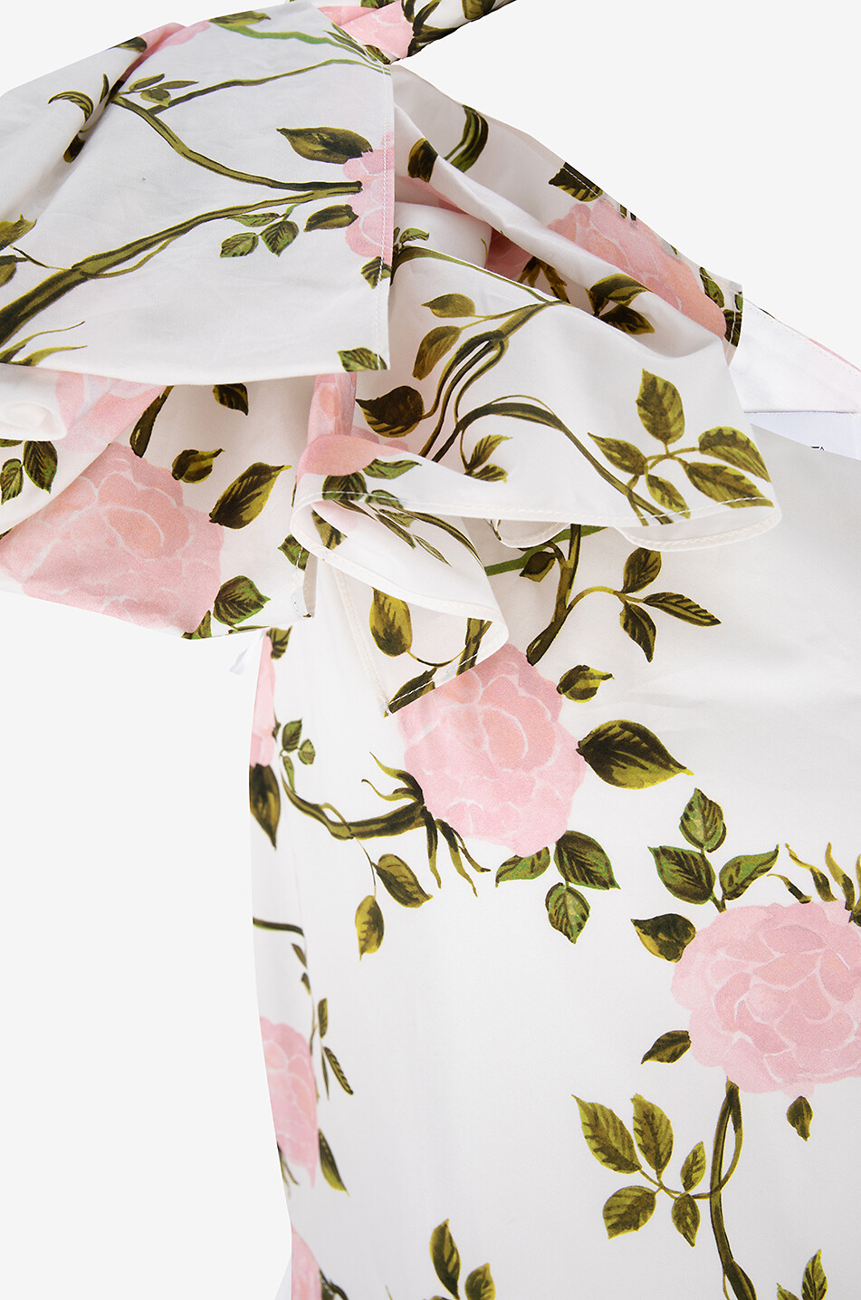 GIAMBATTISTA VALLI Robe longue épaule dénudée en popeline Rosier Femme MULTICOLORE 3