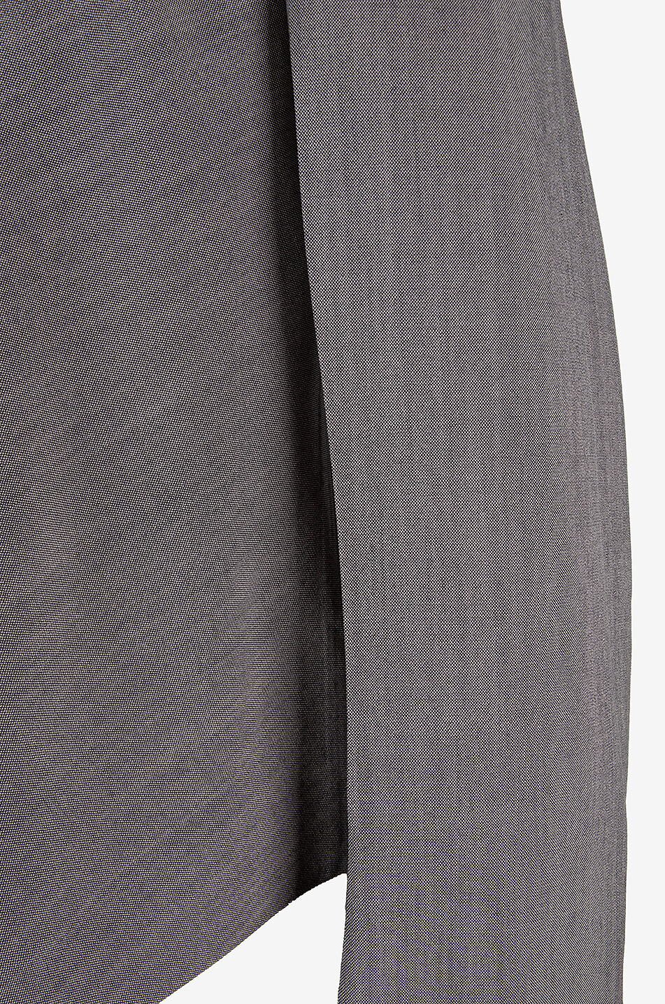 PHOEBE PHILO Sharp Shoulder asymmetric wool top Women DARK GREY 3