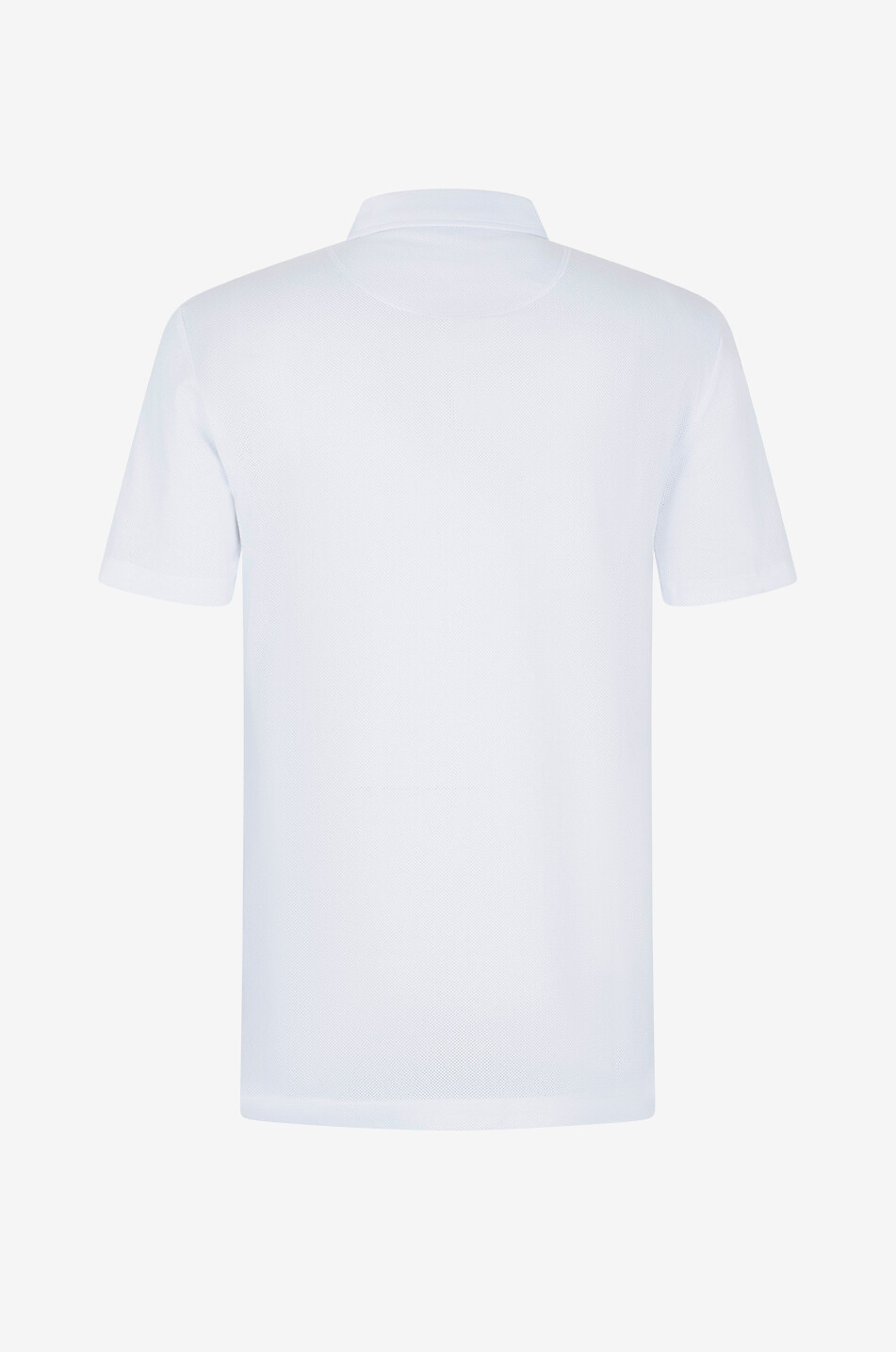 SUNSPEL Riviera Supima cotton piqué slim fit polo shirt Men WHITE 2