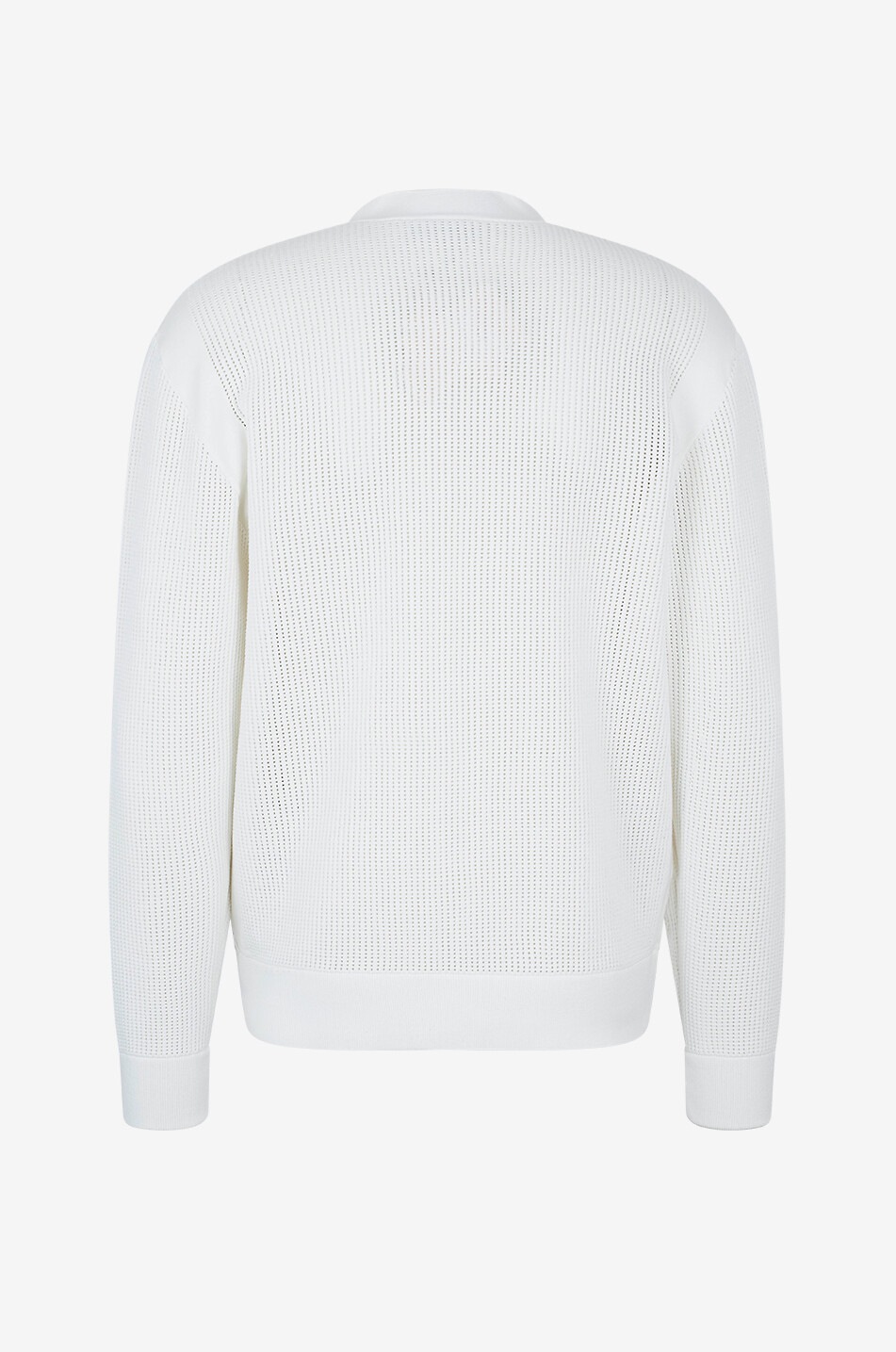 DROLE DE MONSIEUR Le cardigan Monogramme V-neck cotton cardigan Men EGGSHELL 2