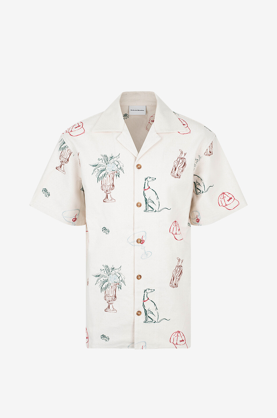 DROLE DE MONSIEUR Chemise à manches courtes en coton Country Club Homme BEIGE 1