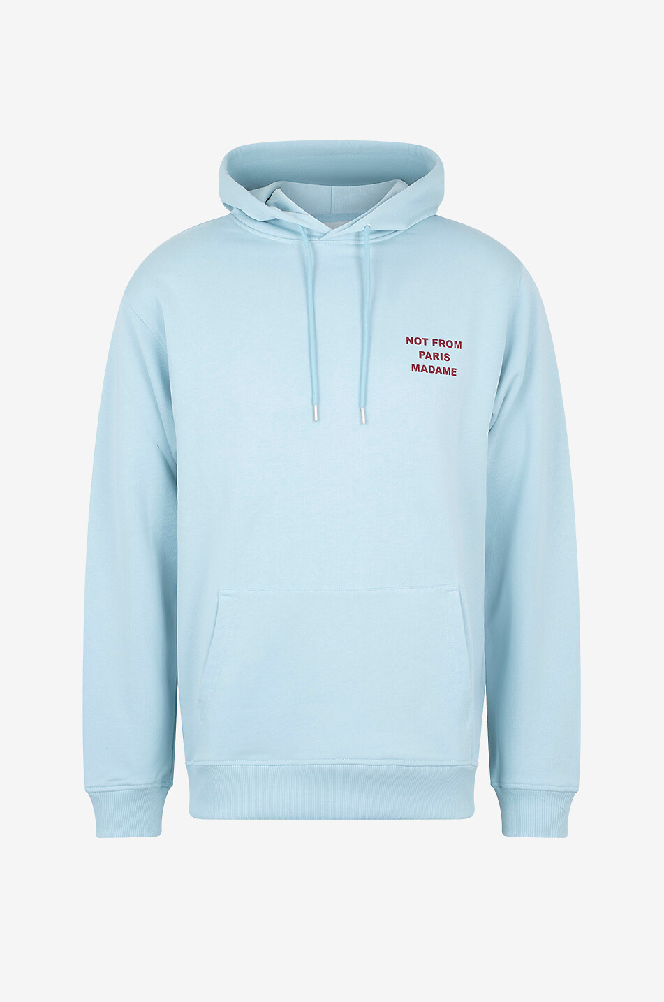 DROLE DE MONSIEUR Sweat-shirt à capuche en coton Slogan Homme BLEU CLAIR 1
