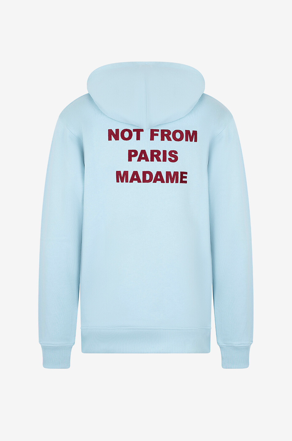 DROLE DE MONSIEUR Sweat-shirt à capuche en coton Slogan Homme BLEU CLAIR 2