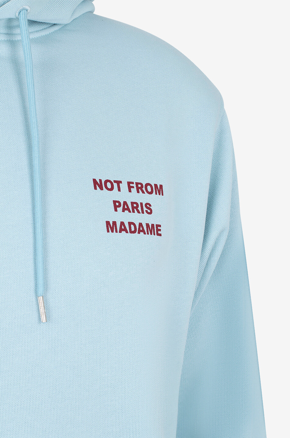 DROLE DE MONSIEUR Sweat-shirt à capuche en coton Slogan Homme BLEU CLAIR 3