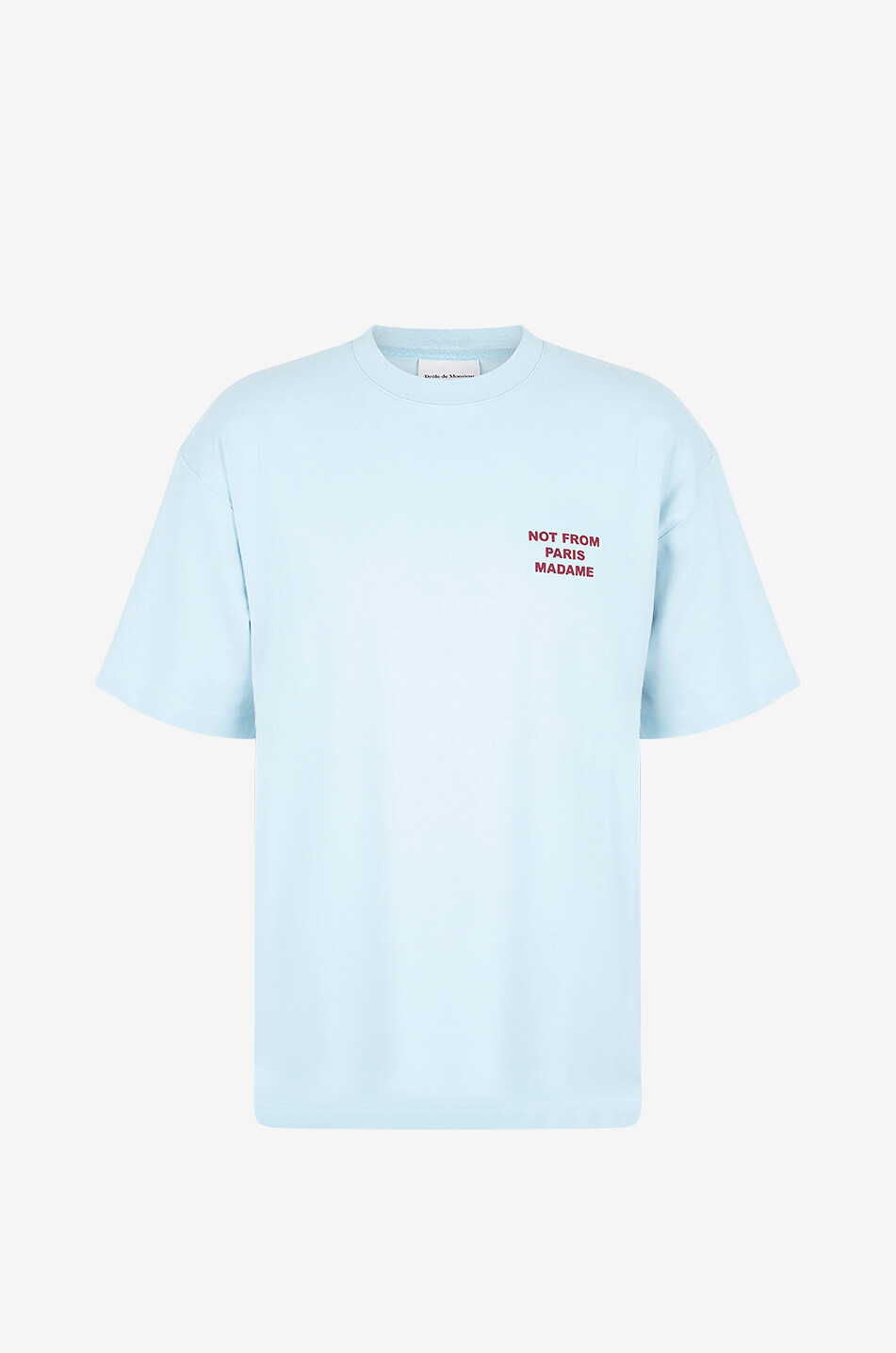 DROLE DE MONSIEUR T-shirt à manches courtes en coton Slogan Homme BLEU CLAIR 1