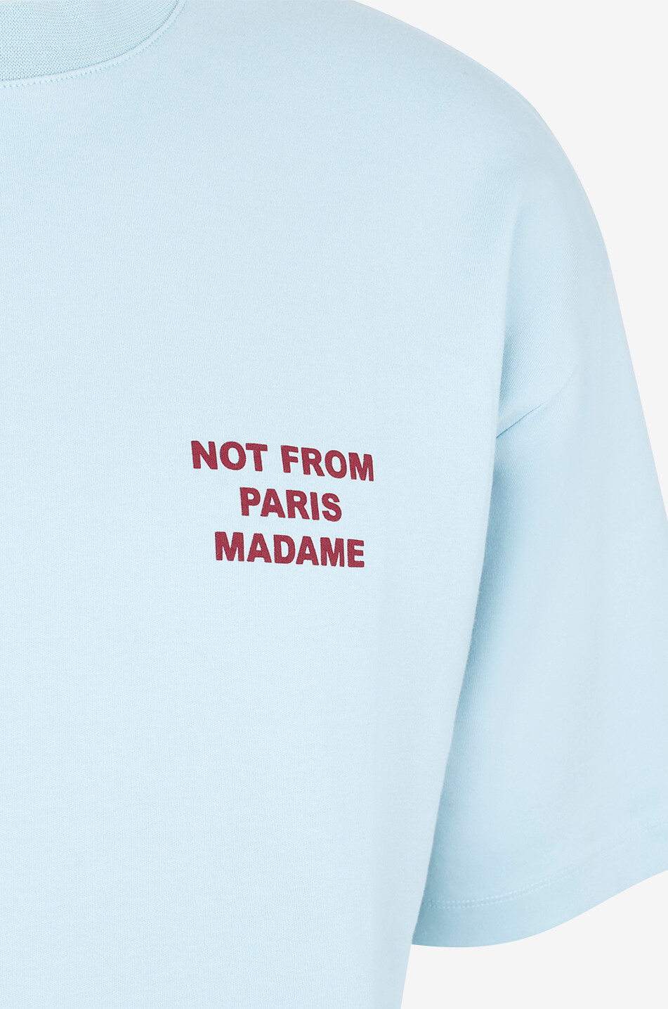 DROLE DE MONSIEUR T-shirt à manches courtes en coton Slogan Homme BLEU CLAIR 3