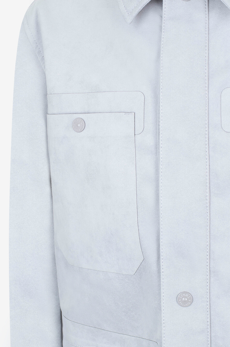 STONE ISLAND Saharienne 4100028 Alcantara Stone Island Ghost Alcantara Stone Island Ghost Homme GRIS 3