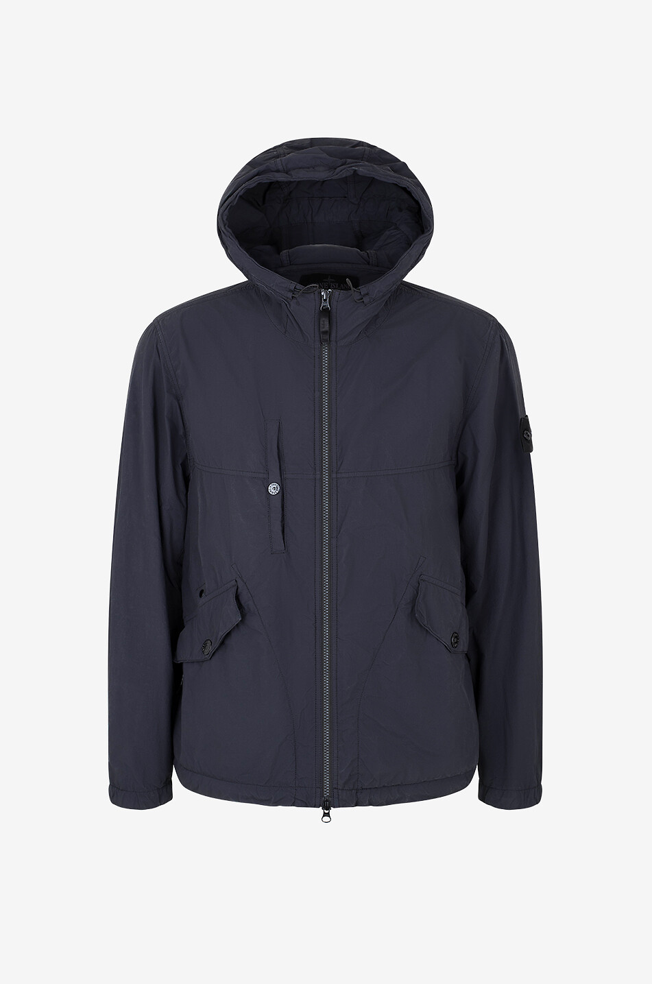 4100032 Nylon Smerigliato Stone Island Ghost windproof hooded jacket