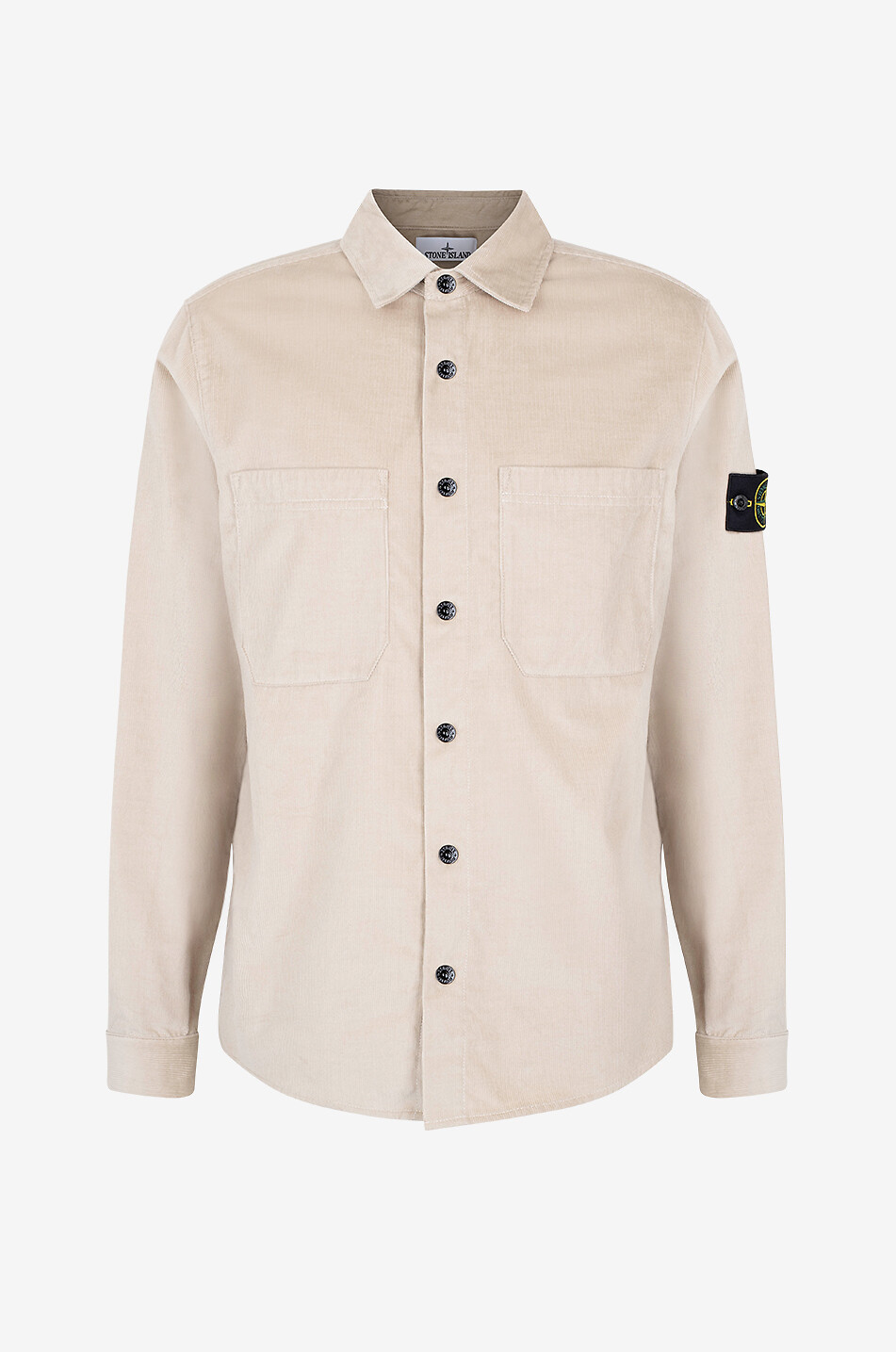 STONE ISLAND Chemise à manches longues en coton 1200113 Homme BEIGE 1