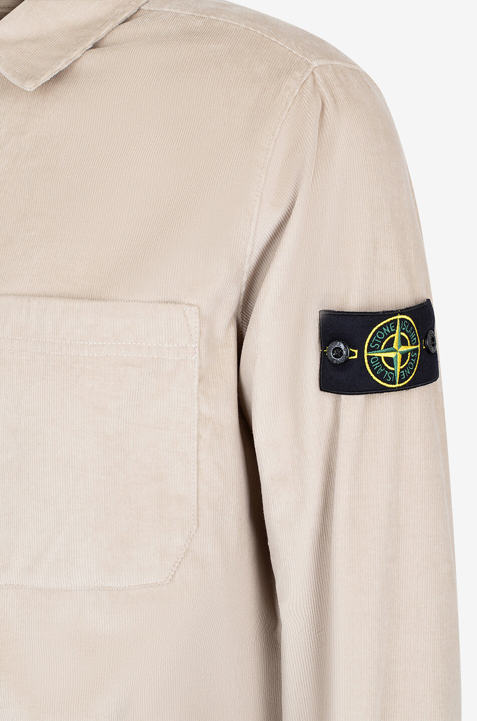 STONE ISLAND Chemise à manches longues en coton 1200113 Homme BEIGE 3