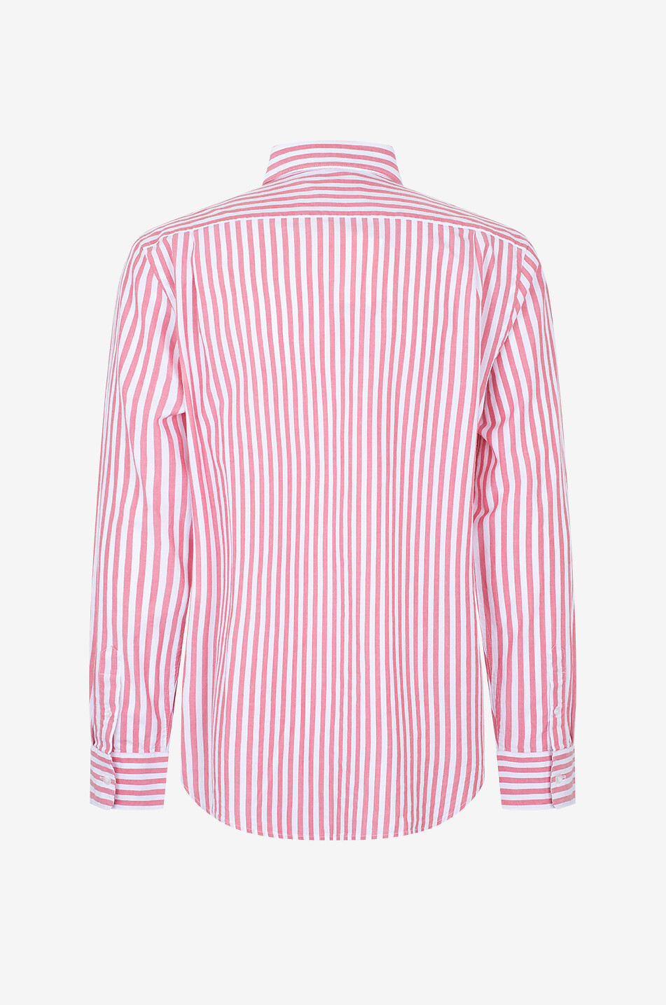 VINCE Langärmeliges Hemd aus Lyocell und Baumwolle Hermosa Stripe Herren ROT 2