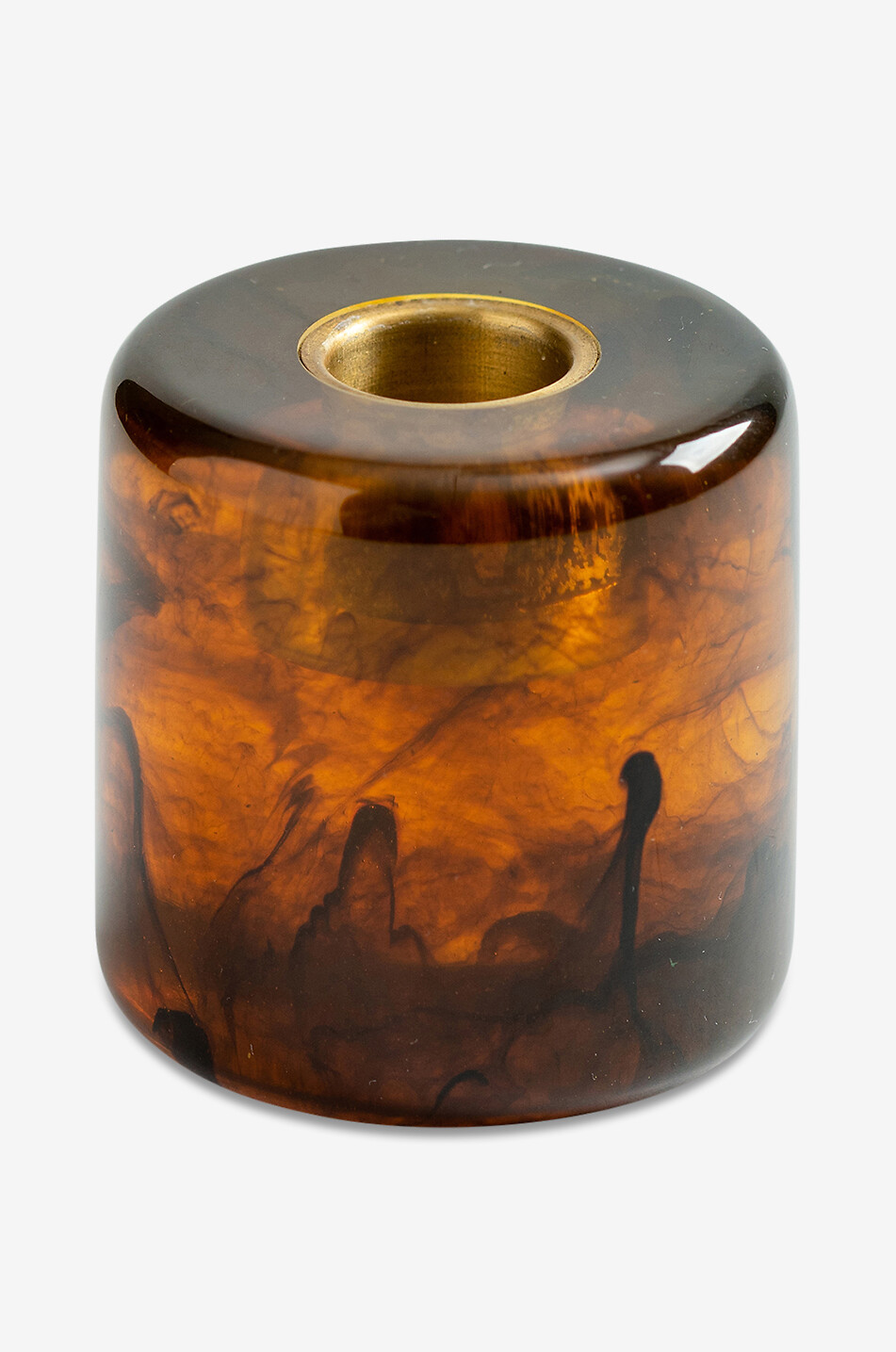 CASPARI Tortoise candle holder Home BROWN 1