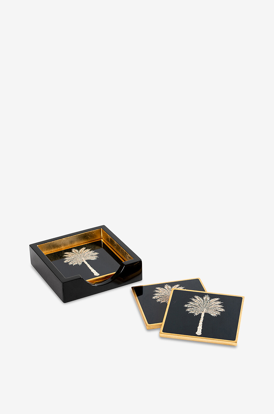 CASPARI Grand Palms set of four coasters Home MULTI COLOURED 1