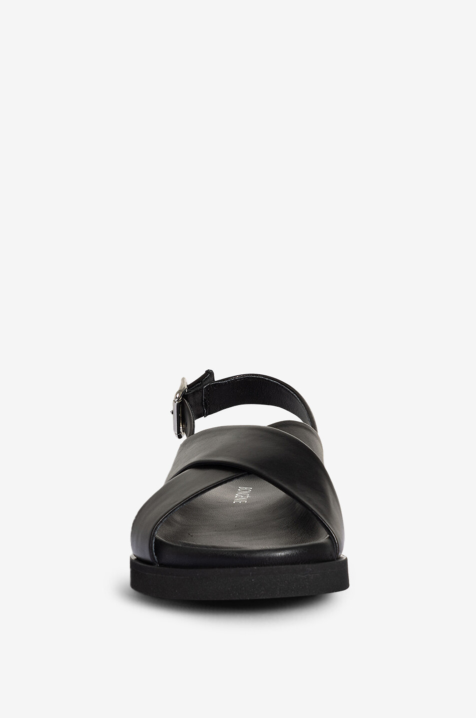 Sandales plates utilitires en cuir Tess