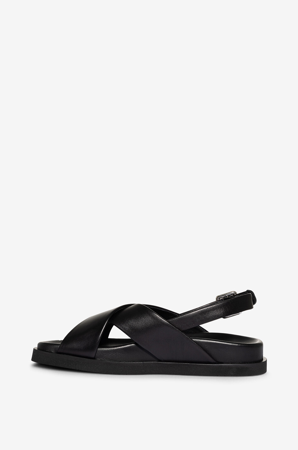 Flache Utility-Sandalen aus Leder Tess