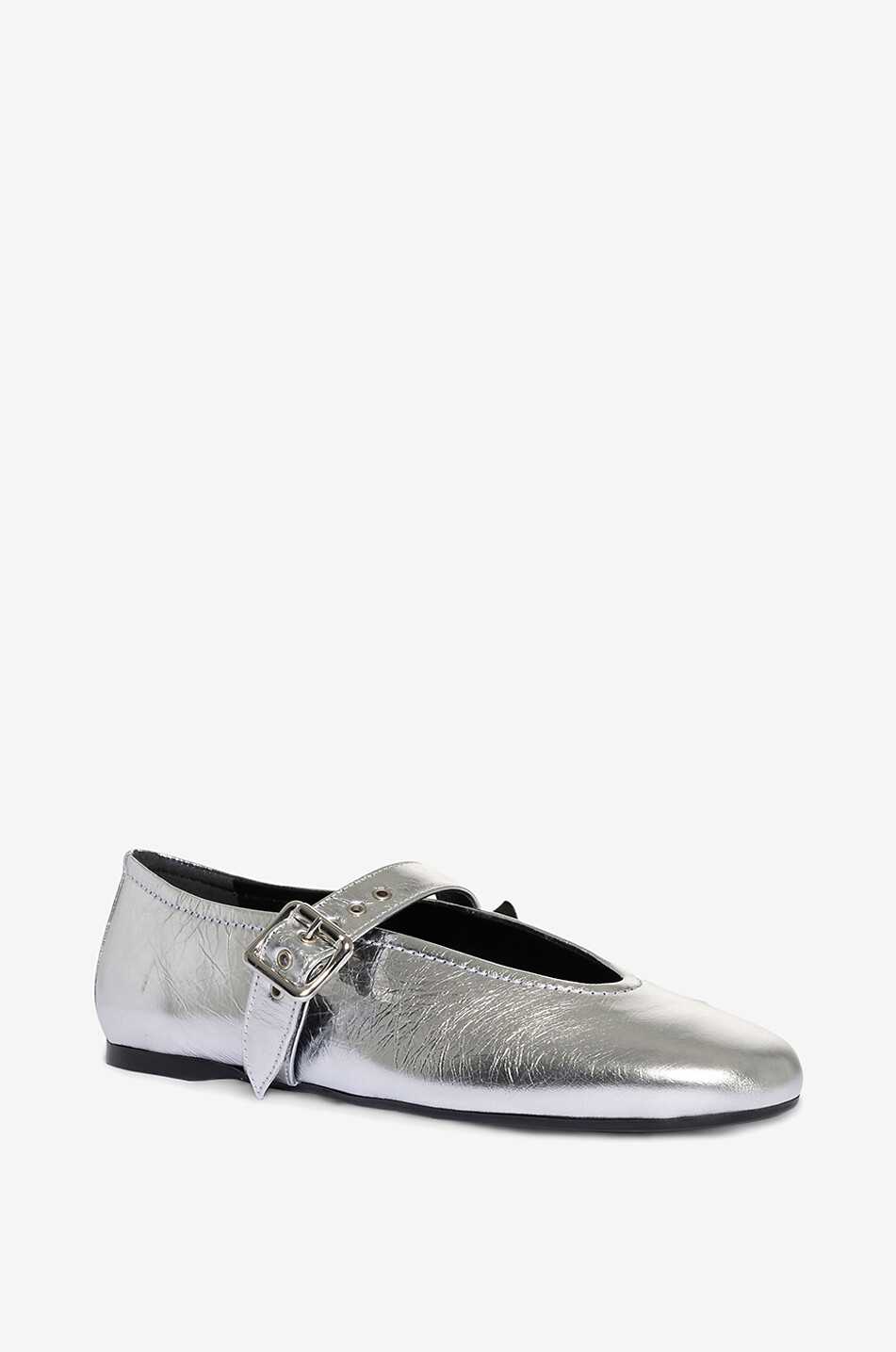 Ballerines babies en cuir métallisé Shakila