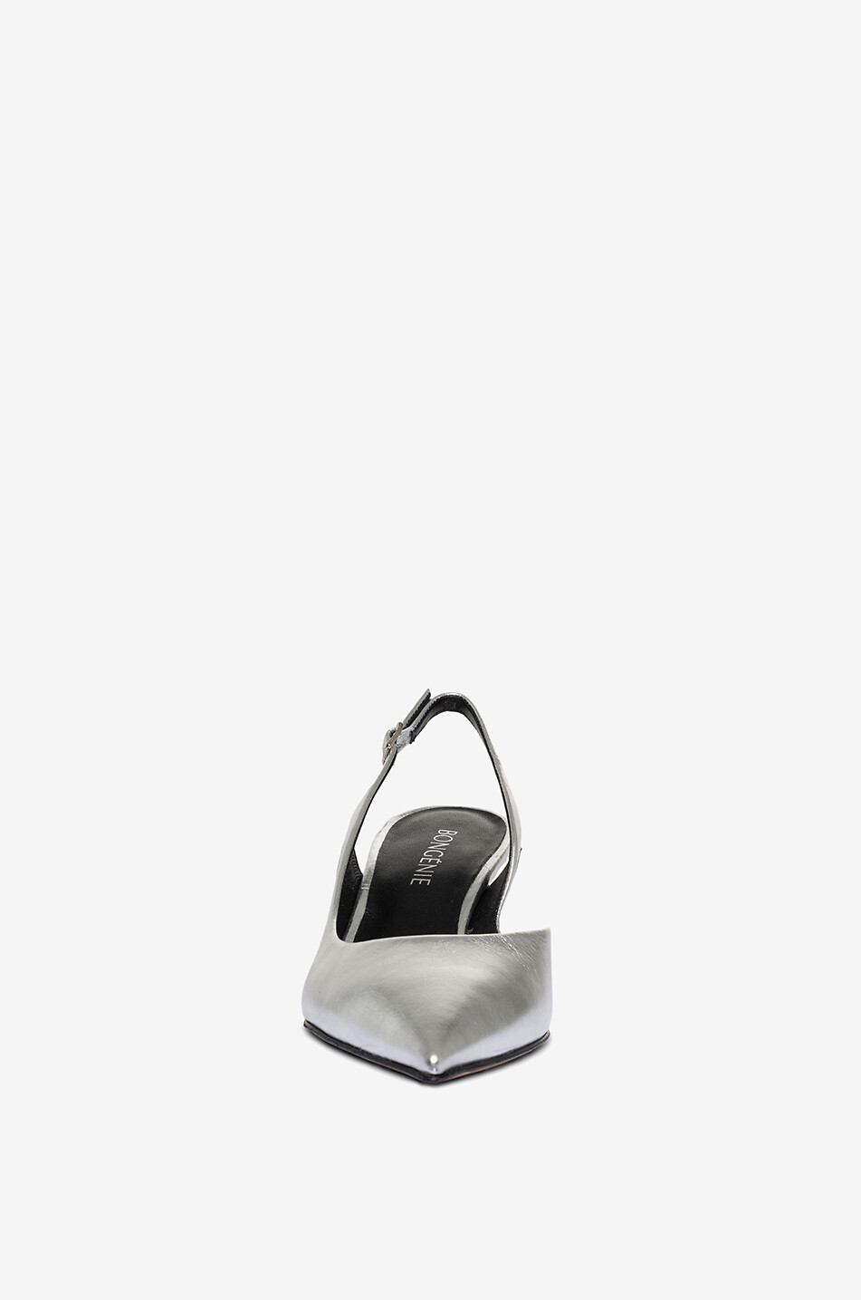BONGENIE Slingback-Pumps aus Metallic-Leder Aily 50 Damen SILBER 2