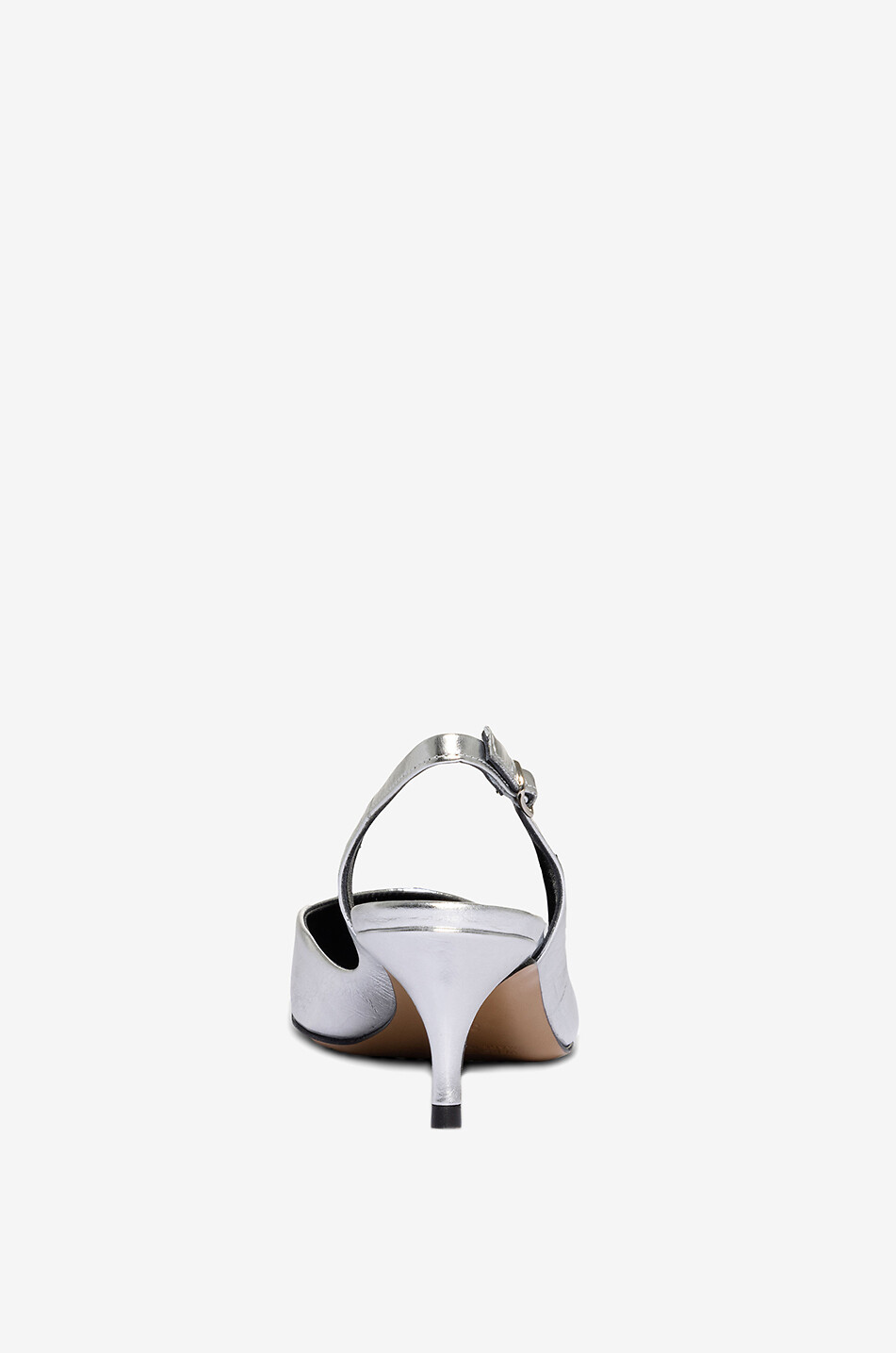 BONGENIE Slingback-Pumps aus Metallic-Leder Aily 50 Damen SILBER 4