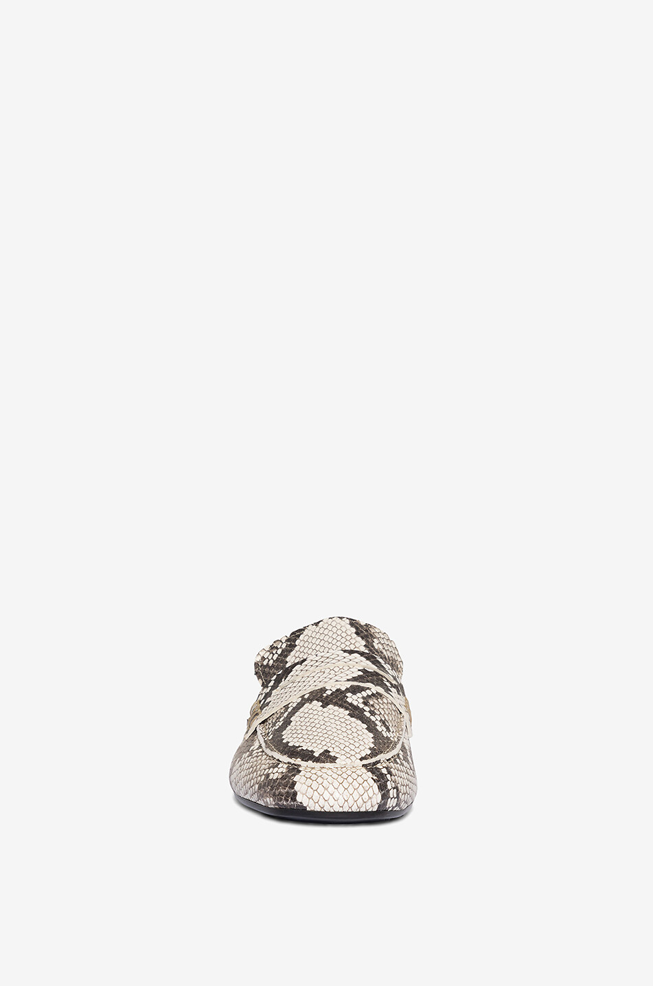 Sauvage python effect leather loafers