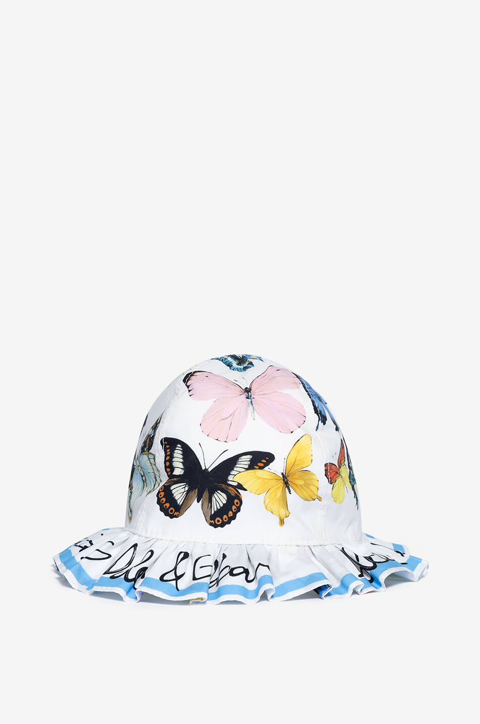DOLCE & GABBANA Chapeau bébé en popeline Farfalle Bébé MULTICOLORE 1