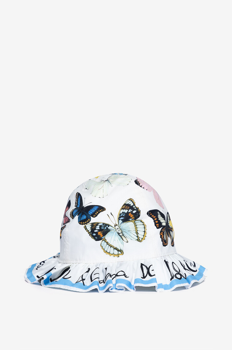 DOLCE & GABBANA Chapeau bébé en popeline Farfalle Bébé MULTICOLORE 2