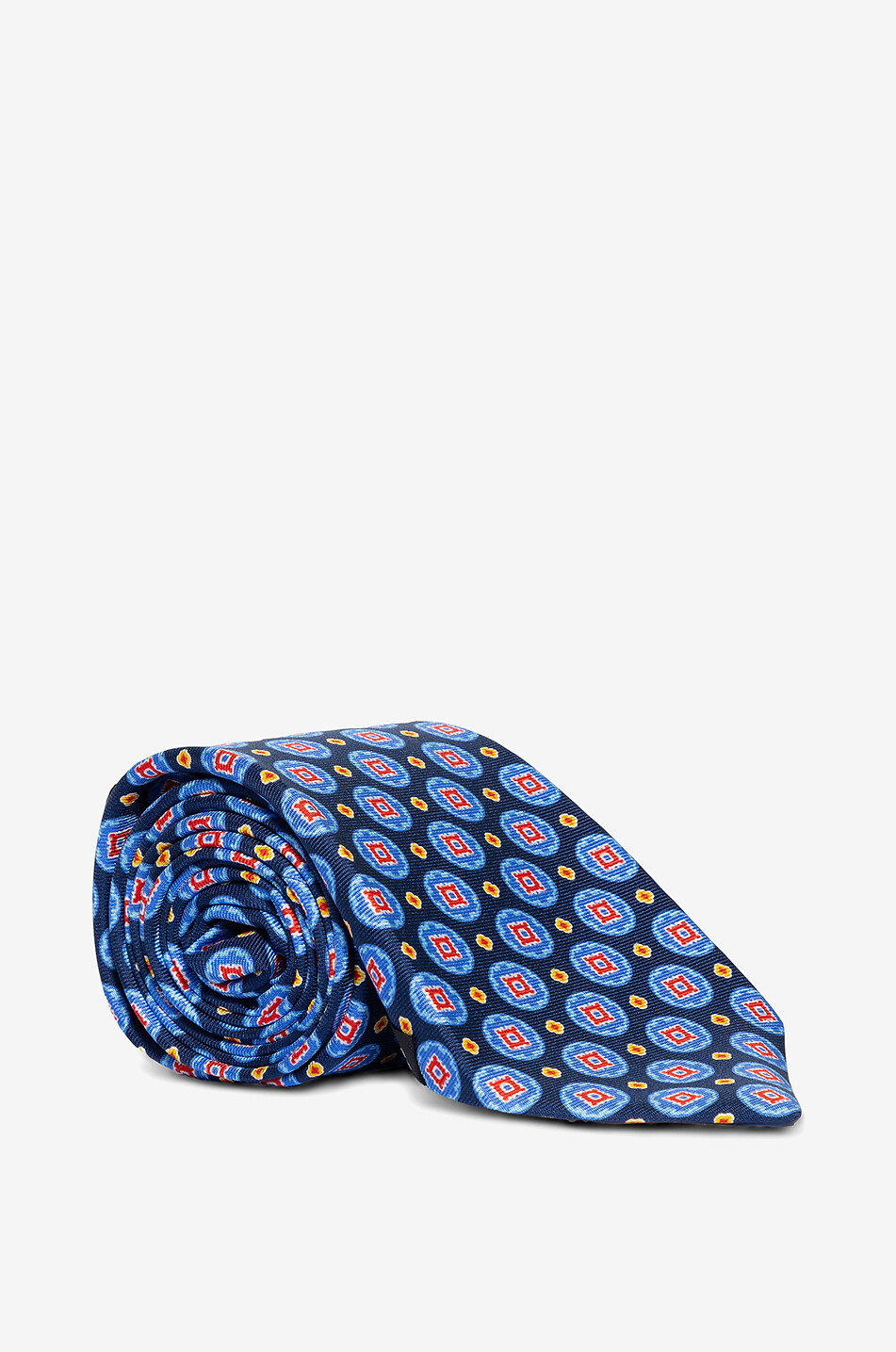 Krawatte aus Seide mit buntem Print