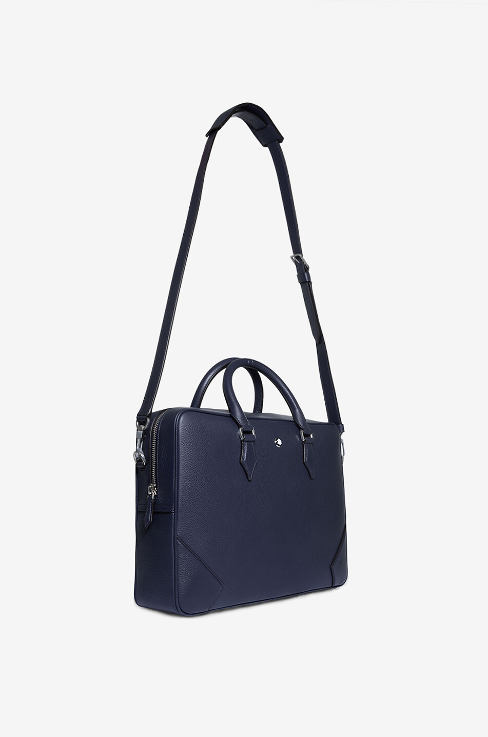 MONTBLANC Aktentasche aus Leder Soft Grain Night Blue Herren BLAU 5