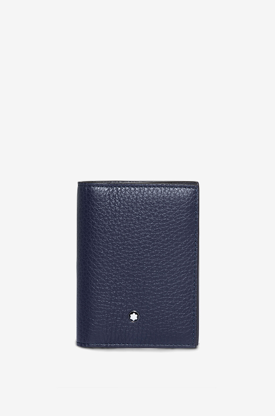 MONTBLANC Visitenkartenetui aus Leder Soft Grain 4cc Night Blue Herren BLAU 1
