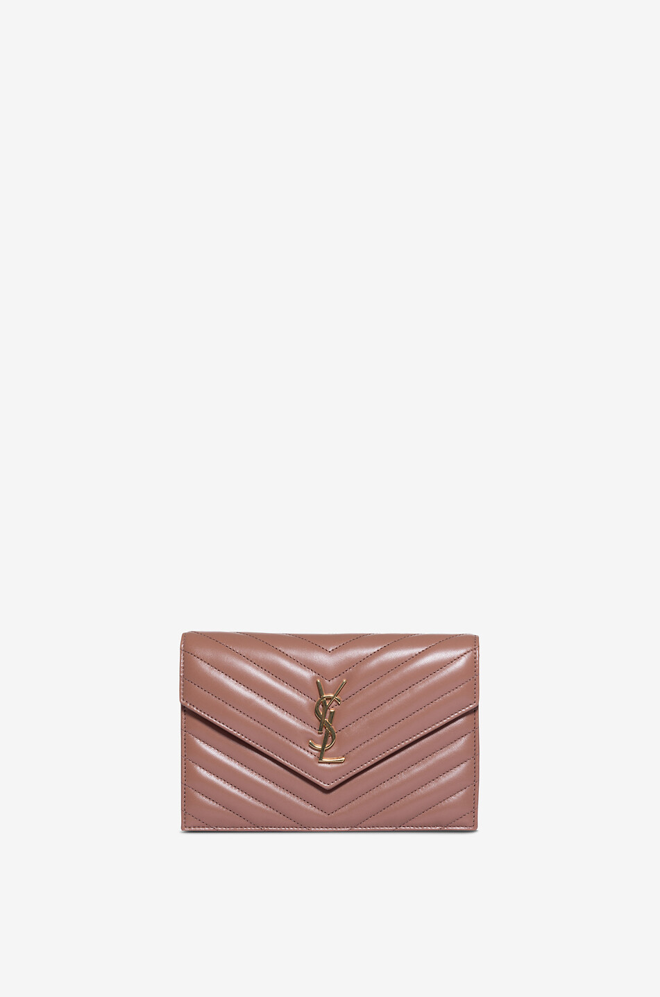 Cassandre Envelope quilted nappa leather chain wallet