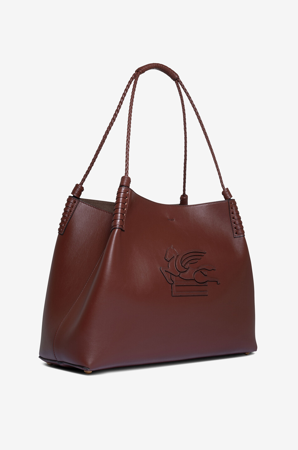 ETRO Libra Medium smooth leather shoulder bag Women DARK BROWN 2