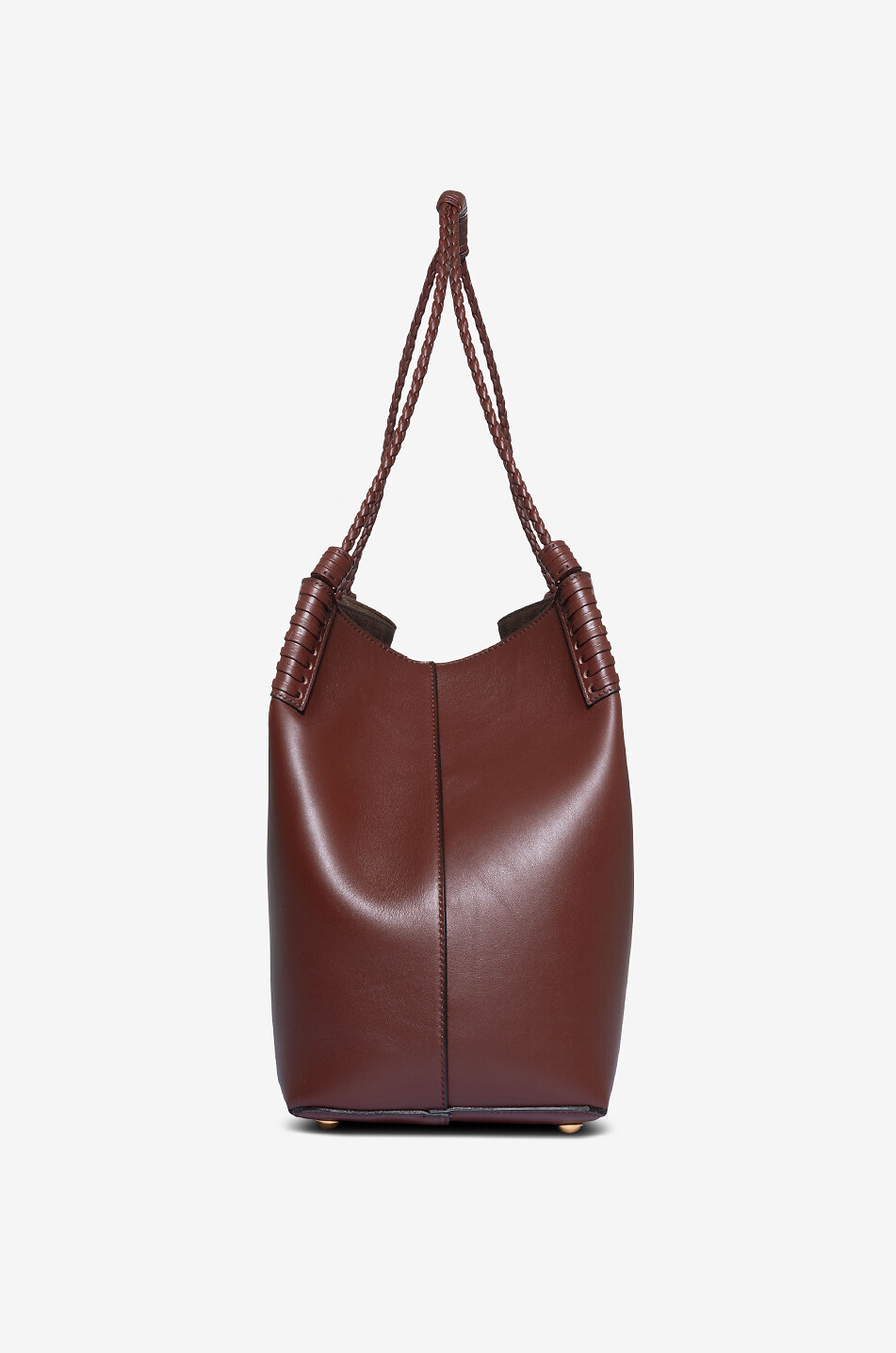 Sac porté épaule en cuir lisse Libra Medium