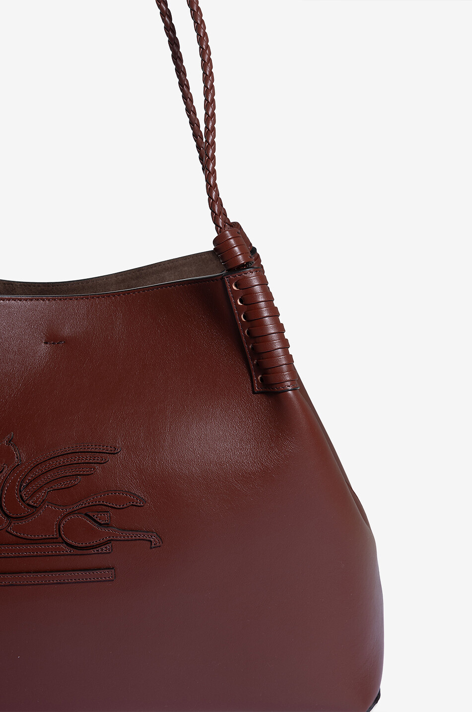 Sac porté épaule en cuir lisse Libra Medium