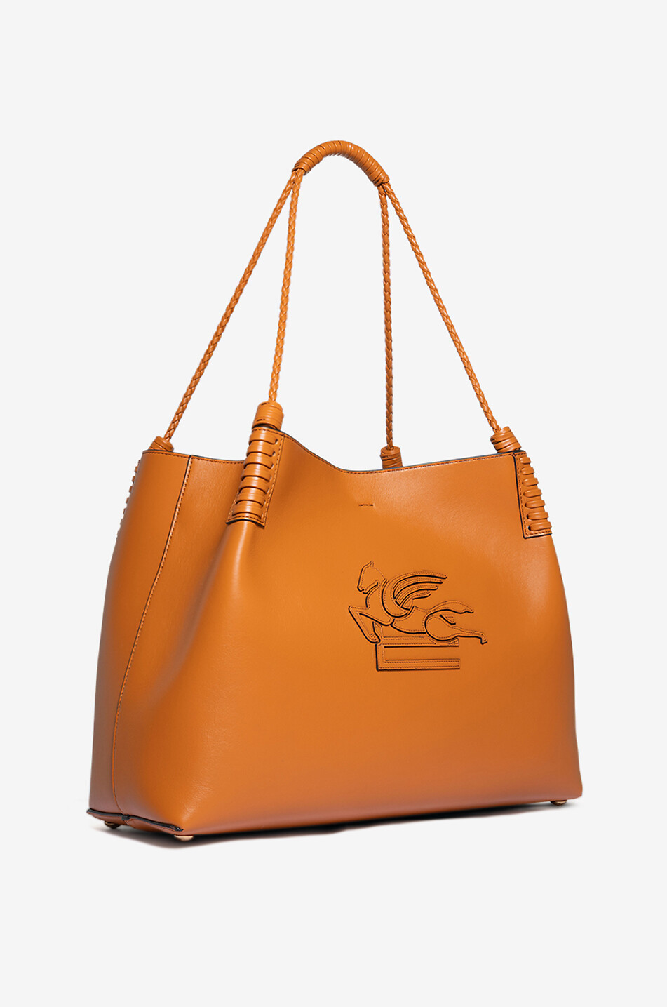 ETRO Libra Medium smooth leather shoulder bag Women ORANGE 2