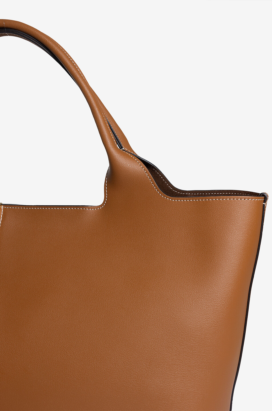 TOD'S Shopper aus Glattleder Shopping Medium Damen MITTELBRAUN 5