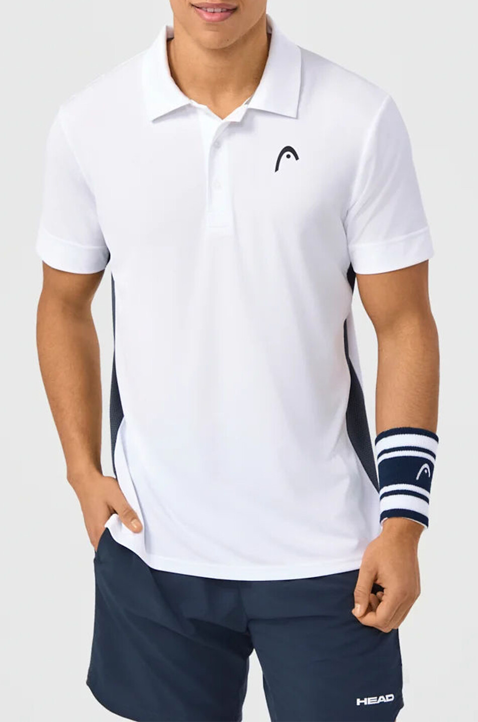 HEAD Polo à manches courtes Slice Homme BLANC 3