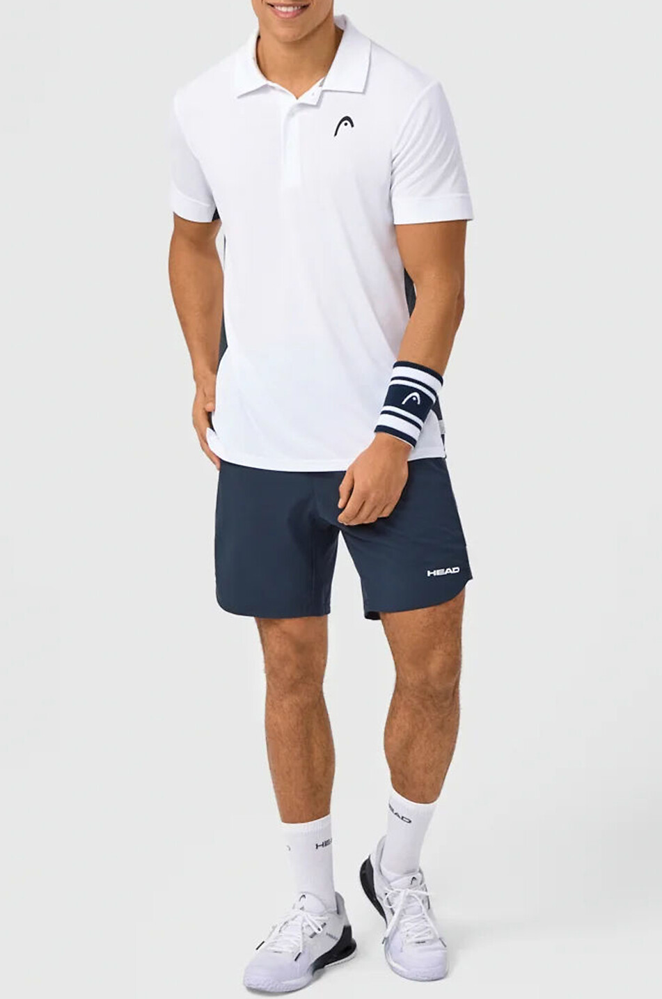 HEAD Polo à manches courtes Slice Homme BLANC 5