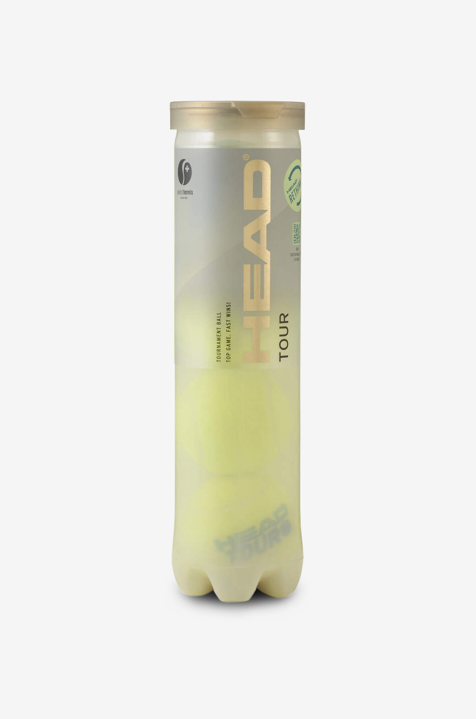 HEAD Head Tour pack of eighteen tubes of four tennis balls Unisex YELLOW 3