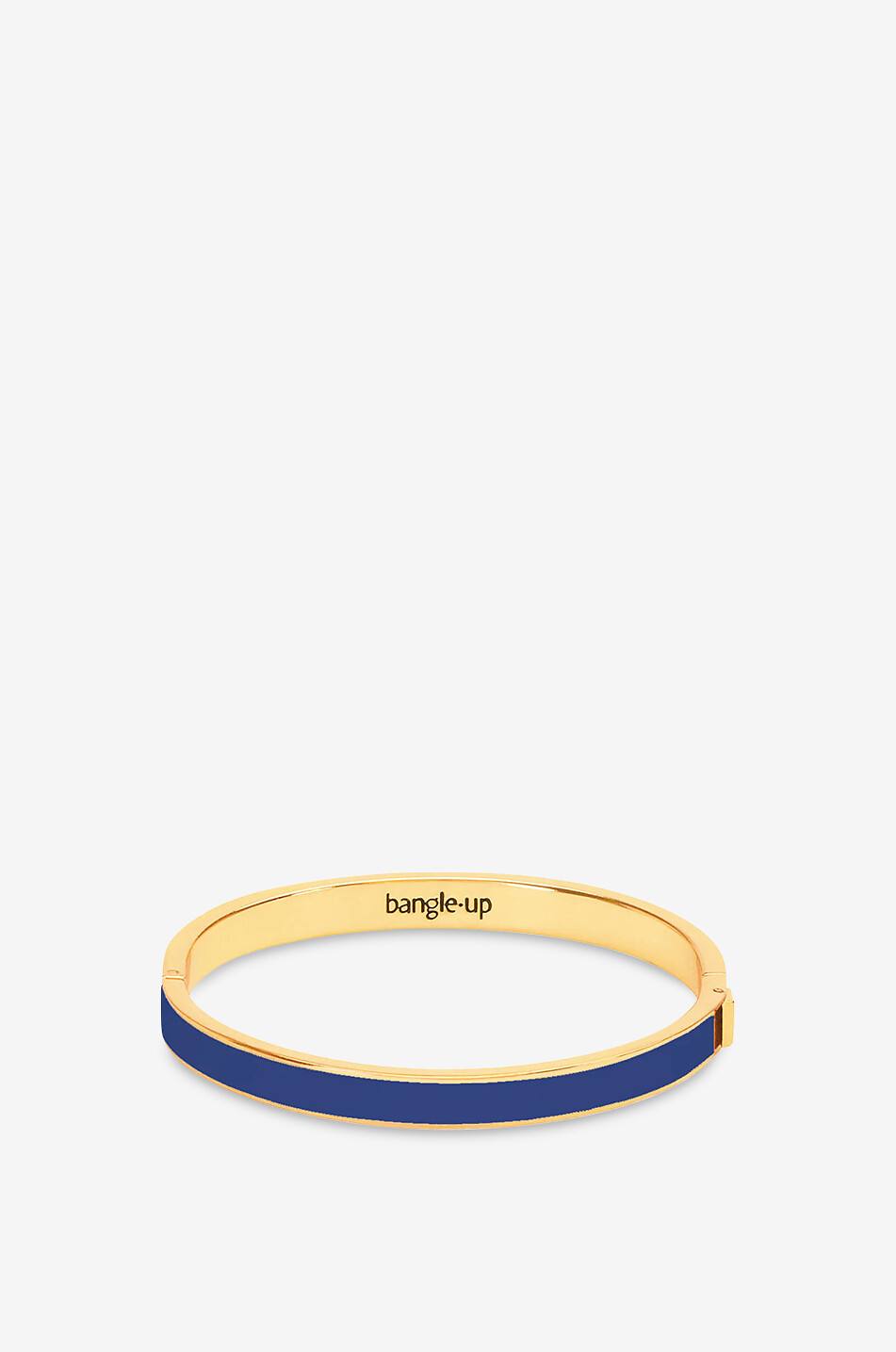 BANGLE UP Bracelet doré émaillé Bangle - Blue Ray - T1 - 7mm Femme BLEU MOYEN 1