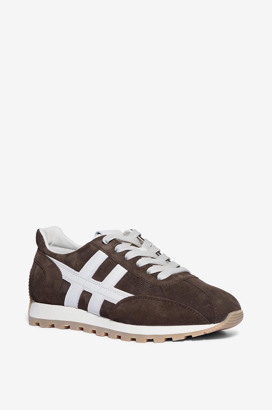 Hogan 86er low-top lace-up sneakers in suede and leather