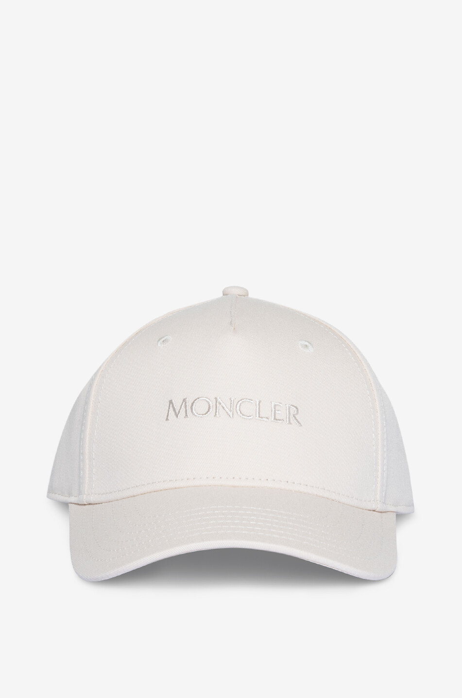 MONCLER Bestickte Gabardine-Baseballkappe MONCLER Damen WEISS 1
