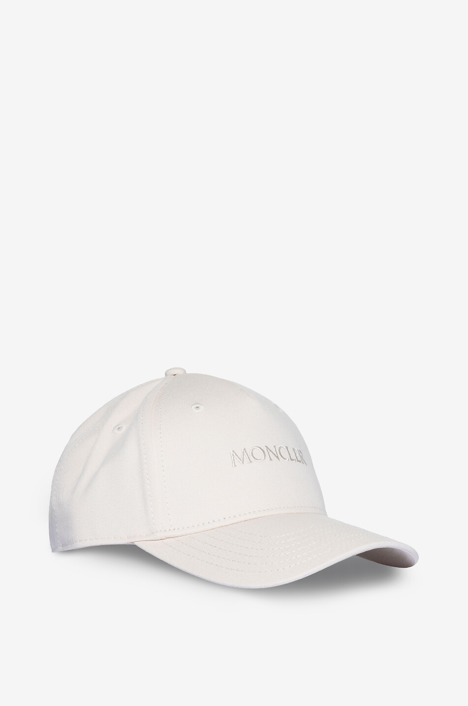 MONCLER Bestickte Gabardine-Baseballkappe MONCLER Damen WEISS 2