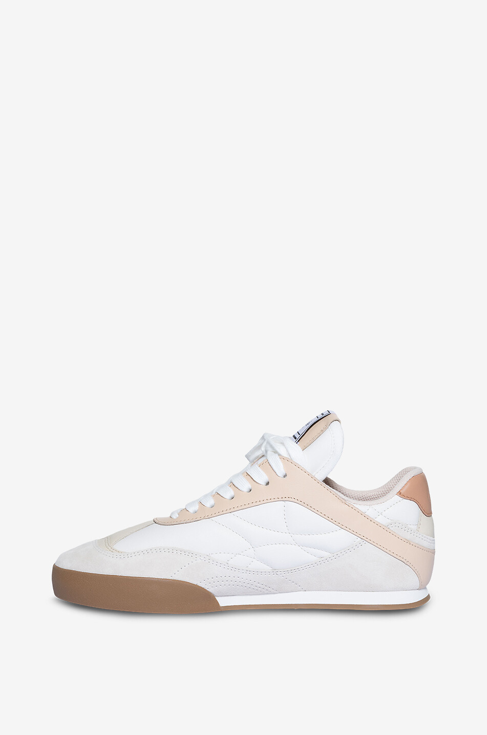 CHLOE Chloé Kick low-top nappa and suede sneakers Women ORANGE 3