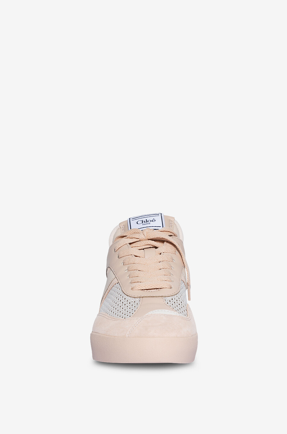 CHLOE Chloé Kick low-top mesh and suede sneakers Women PINK 2