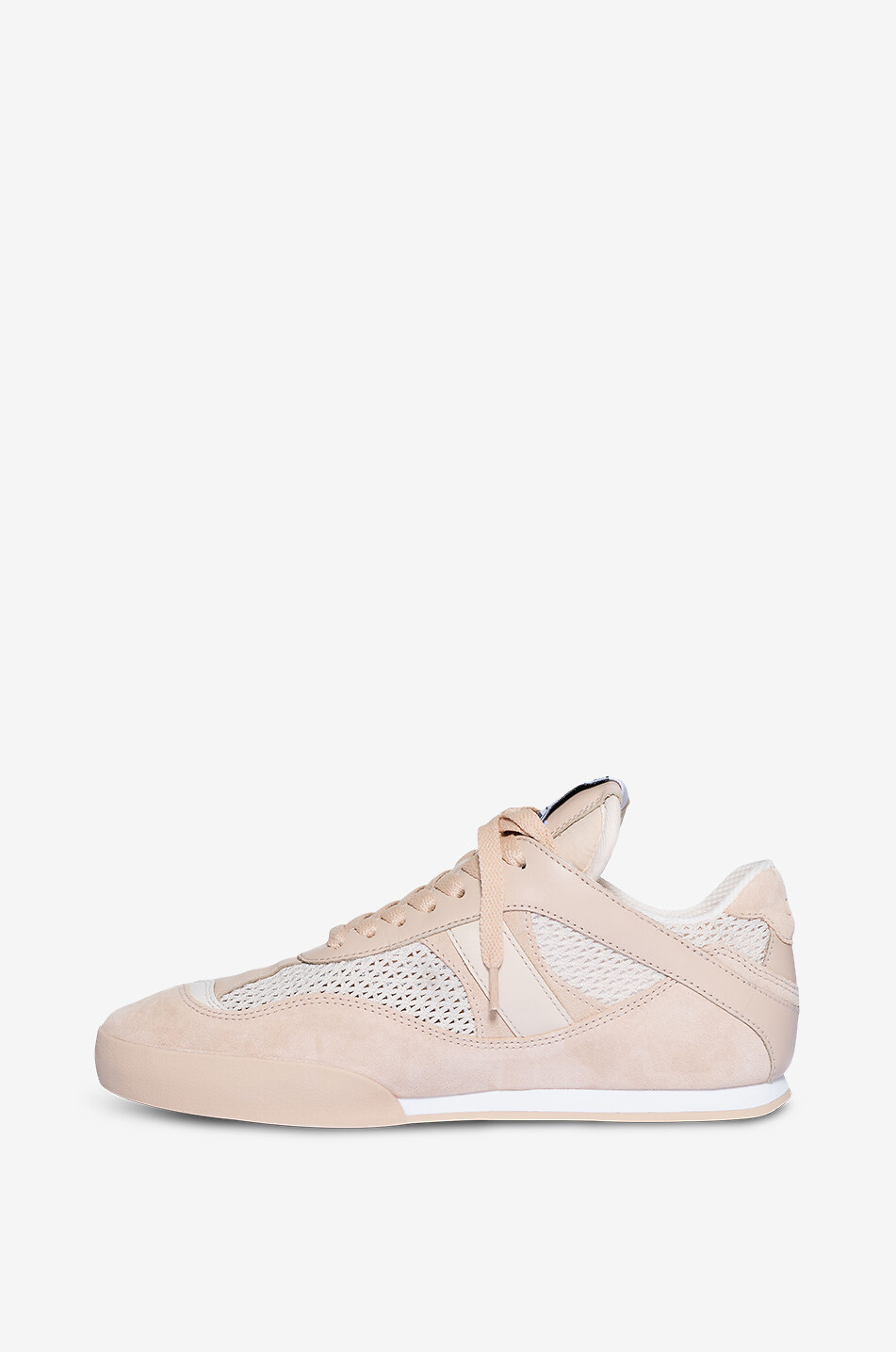 CHLOE Chloé Kick low-top mesh and suede sneakers Women PINK 3