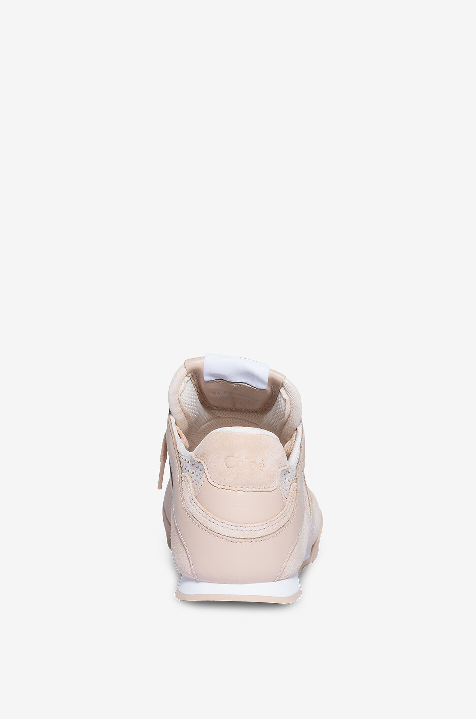 CHLOE Chloé Kick low-top mesh and suede sneakers Women PINK 4